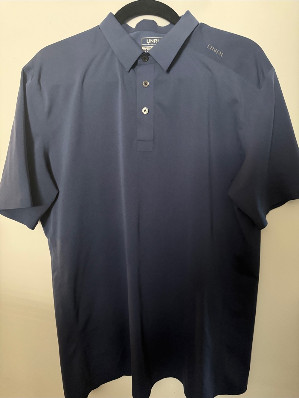 UNRL- Men's Navy Polo Shirt - Short Sleeve Performance